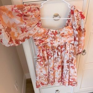 Abercrombie & Fitch Puff Sleeve Dress